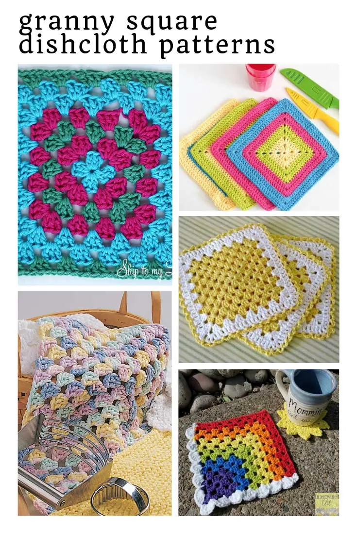Granny Square Dishcloth Patterns {Perfect for beginners!}