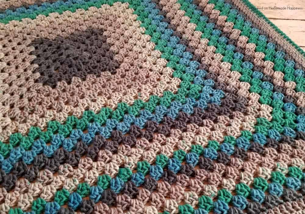 Granny Square Baby Blanket Crochet Pattern