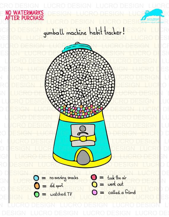 Gumball Machine Digital Planner