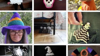 15+ Cute and Creepy Halloween Crochet Projects {Wreaths, Blankets and