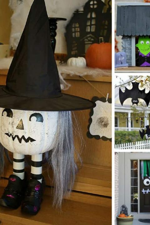 Loving these DIY Halloween decorations and I know the kids will too!