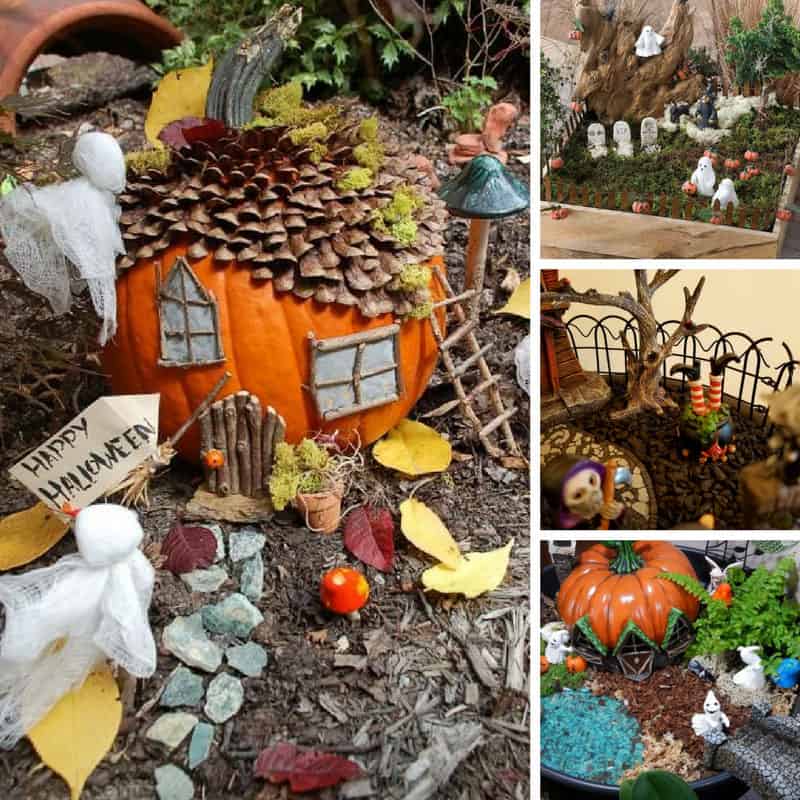 Loving these Halloween fairy garden ideas - we're going to get our spook on for our little fairy friends!