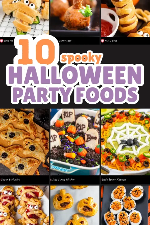 Make your Halloween extra tasty with these spine-chilling Halloween party foods! Perfect for serving a crowd, these treats are fun to make and frighteningly good to eat. ?‍♀️ #HalloweenSnacks #PartyPlanning #HalloweenMenu