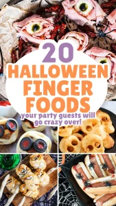 Need Halloween finger food ideas that are fun, easy, and a little spooky? This collection has everything from savory bites to sweet monster treats—perfect for parties, bake sales, or trick-or-treat night! ?♀️? #HalloweenFood #HalloweenPartySnacks #FingerFoods #SpookySnacks