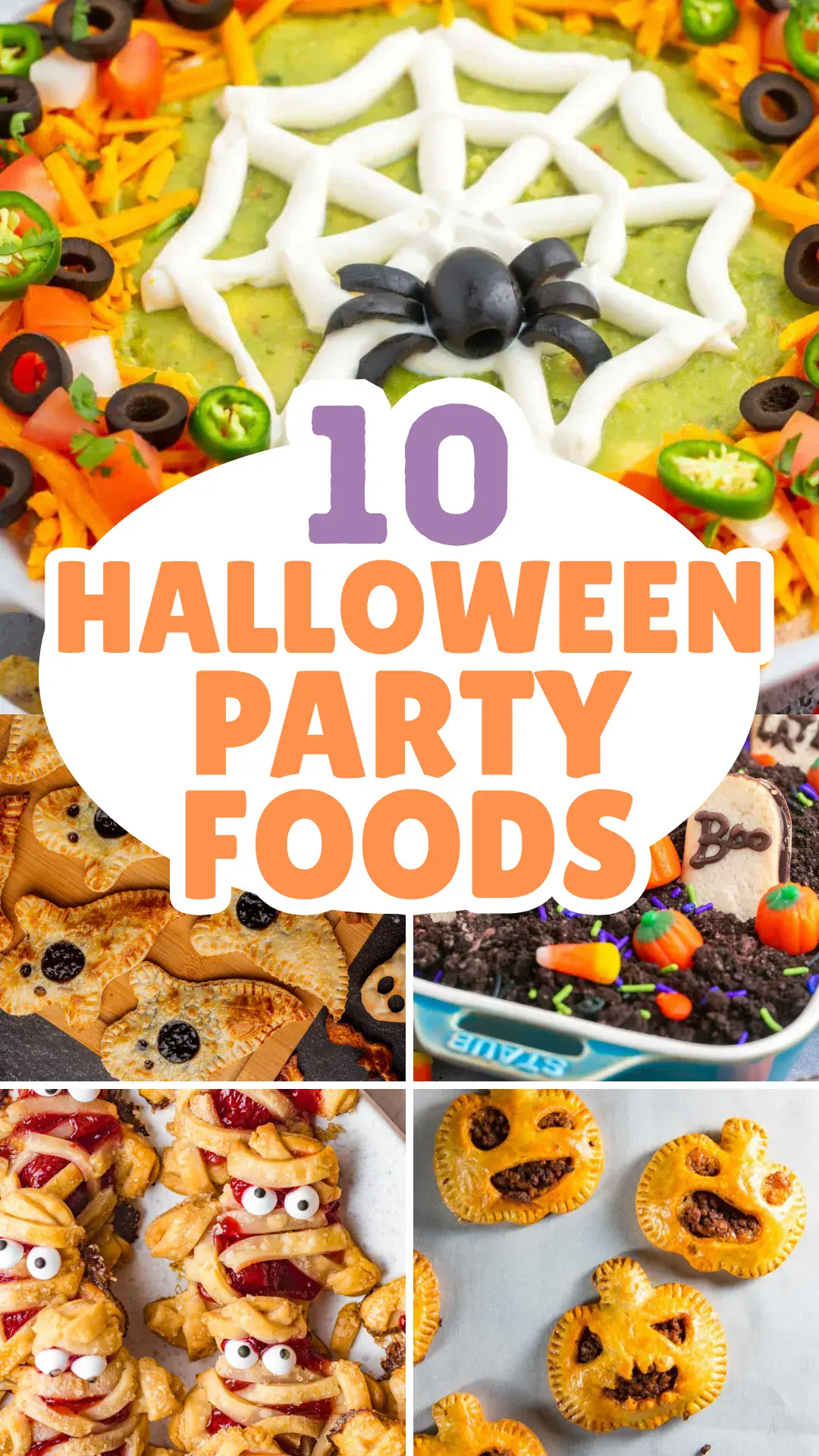 From creepy-crawly bites to ghoulishly sweet treats, these Halloween party foods are the perfect way to feed your little monsters and big kids alike! #HalloweenIdeas #SpookyPartyFoods #HalloweenPartyPlanning