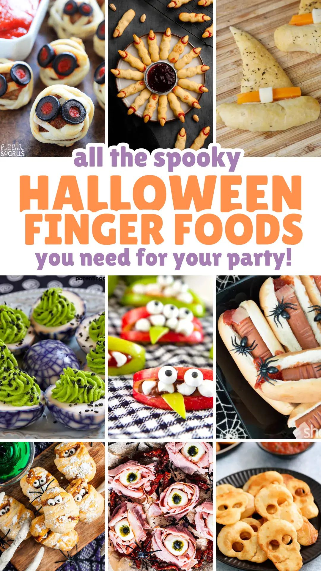 Looking for spooky snacks for your Halloween bash? These Halloween finger foods are perfect for parties, bake sales, or a fun night in with the kids! From creepy-cute deviled eggs to sweet treats with candy eyes, thereâs something here for every little monster. đđˇď¸ #HalloweenFingerFood #HalloweenPartyIdeas #HalloweenSnacks #HalloweenTreats