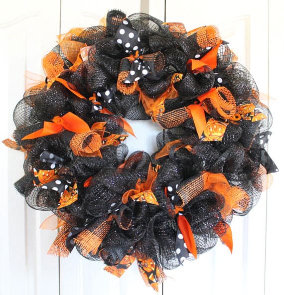 Halloween Large Deco Mesh Wreath