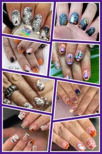 Slay spooky season with these Halloween nail art designs! Whether you’re into eerie elegance or playful pumpkins, these creepy-chic looks are perfect for October vibes. ?♀️?️ #HalloweenNailArt #SpookyNails #OctoberGlam