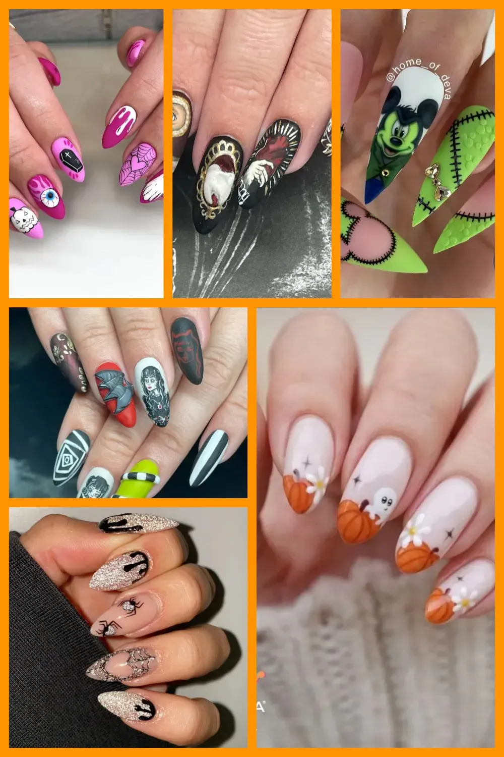 Creep it real with these spooky Halloween nail designs! From ghostly glam to bloody tips and cute cobwebs, these nail art ideas are perfect for getting into the Halloween spirit. 🕷️🖤 #HalloweenNails #SpookyNailArt #NailedIt