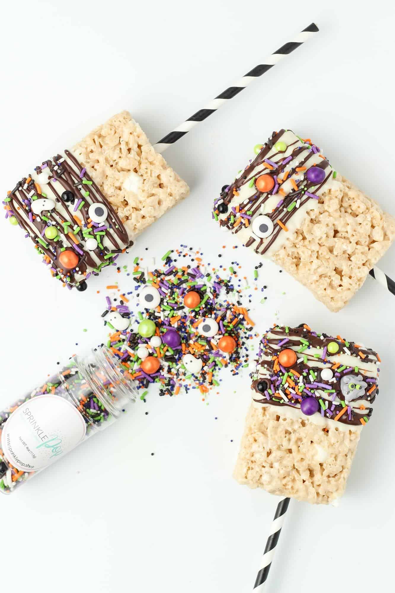 Halloween Rice Krispie Pops