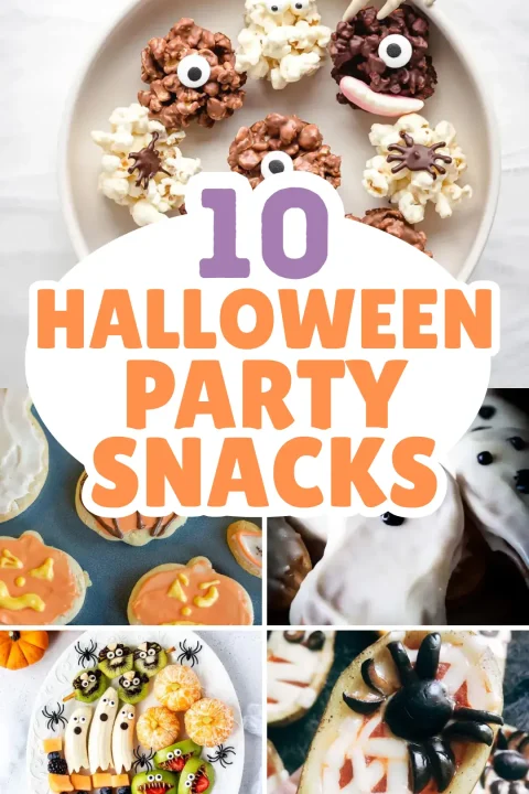 Looking for Halloween snacks for party trays that everyone will love? From mummy meatballs to ghost cookies, these easy ideas are perfect for your next spooky celebration! ?‍♀️? #HalloweenRecipes #HalloweenPartyFood #SpookyTreats