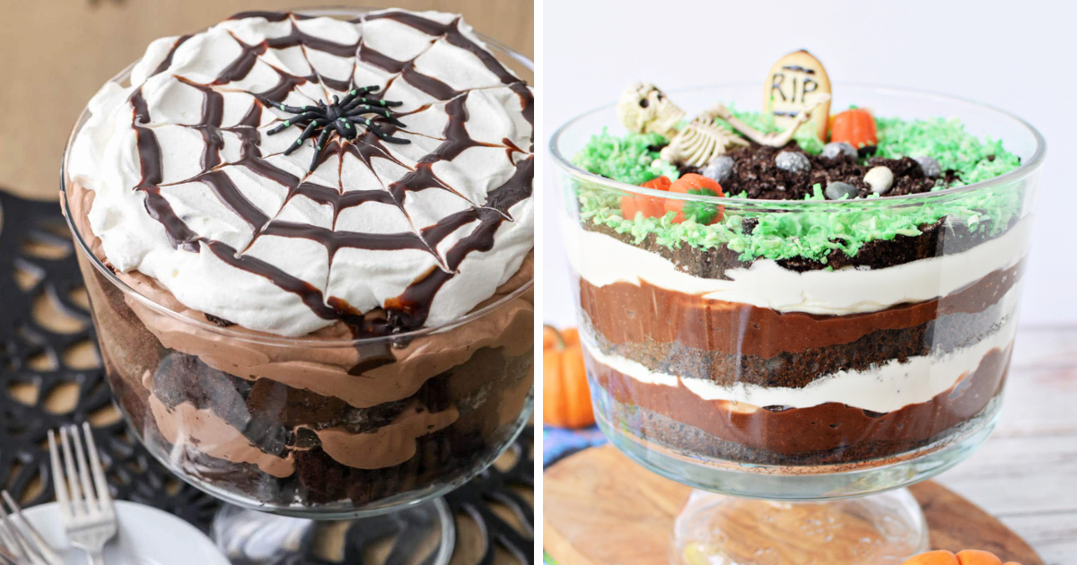 Searching for Halloween trifle recipes that are easy, festive, and delicious? These creative desserts have it all – from creepy graveyards to pumpkin layers, each trifle is packed with flavor and fun! 🍫👀 Serve them up at your next Halloween party and watch them disappear. 💀🎉 #HalloweenTrifleRecipes #SpookyRecipes #HalloweenDesserts