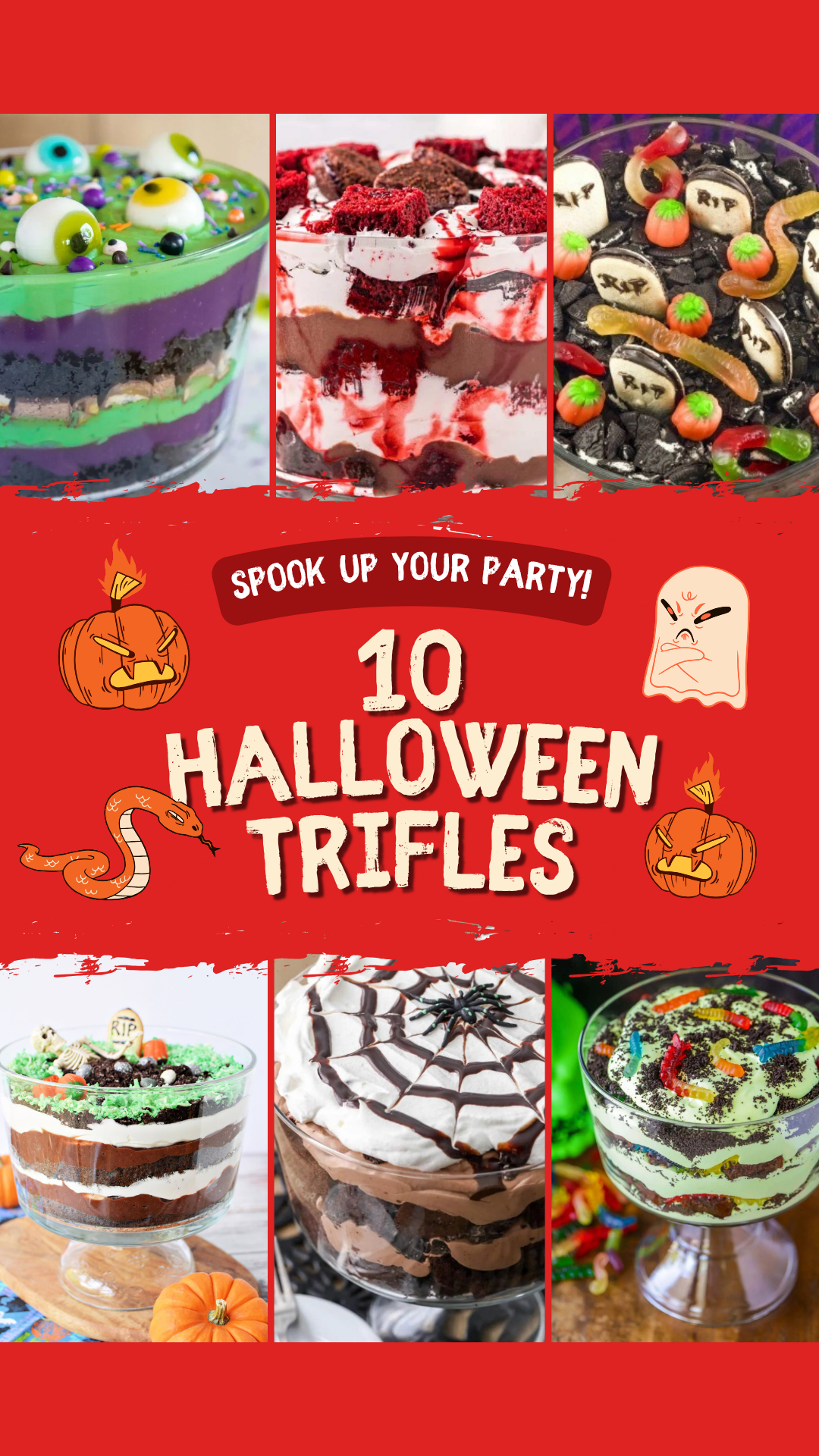Serve up something sweet and spooky! These Halloween trifles are the perfect party dessert—easy to assemble, fun to decorate, and guaranteed to impress. #HalloweenDessertIdeas #PartyFood #HalloweenTrifles