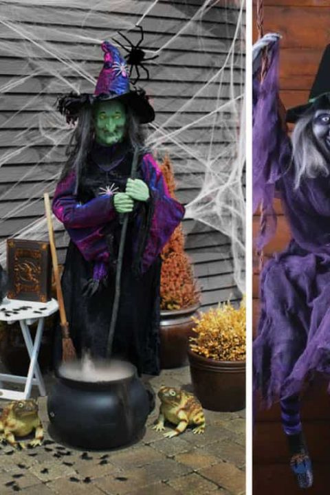 These spooky Halloween witch decorations are going to give my guests a fright! Thanks for sharing!