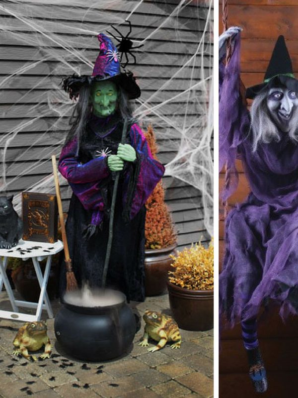These spooky Halloween witch decorations are going to give my guests a fright! Thanks for sharing!