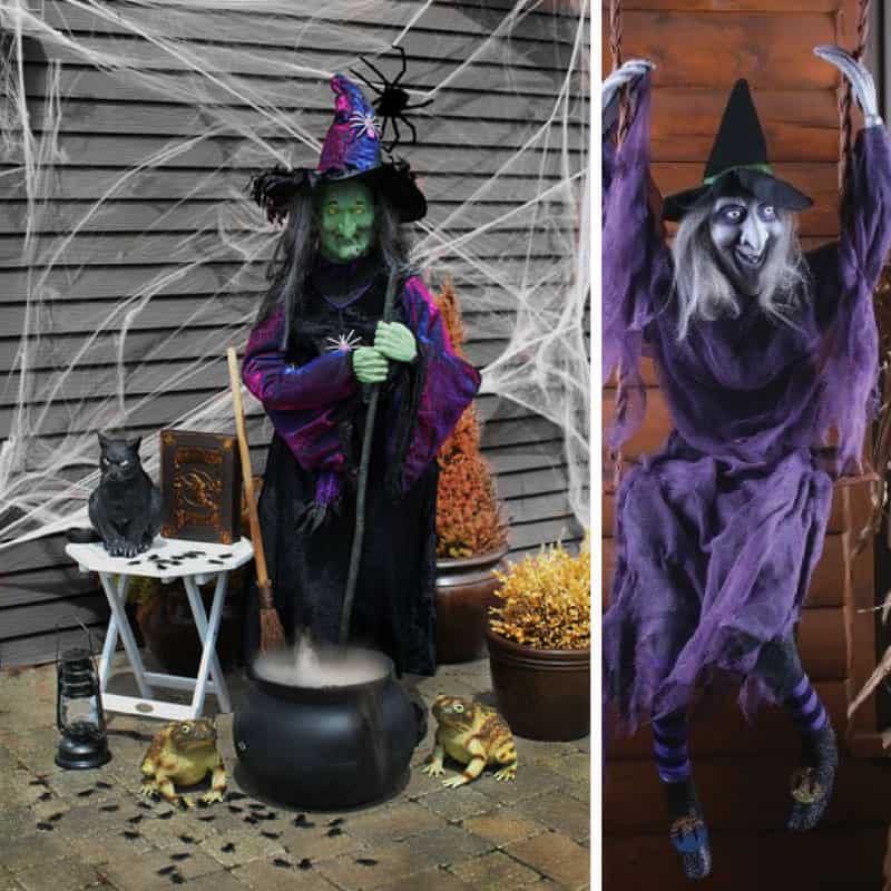 These spooky Halloween witch decorations are going to give my guests a fright! Thanks for sharing!