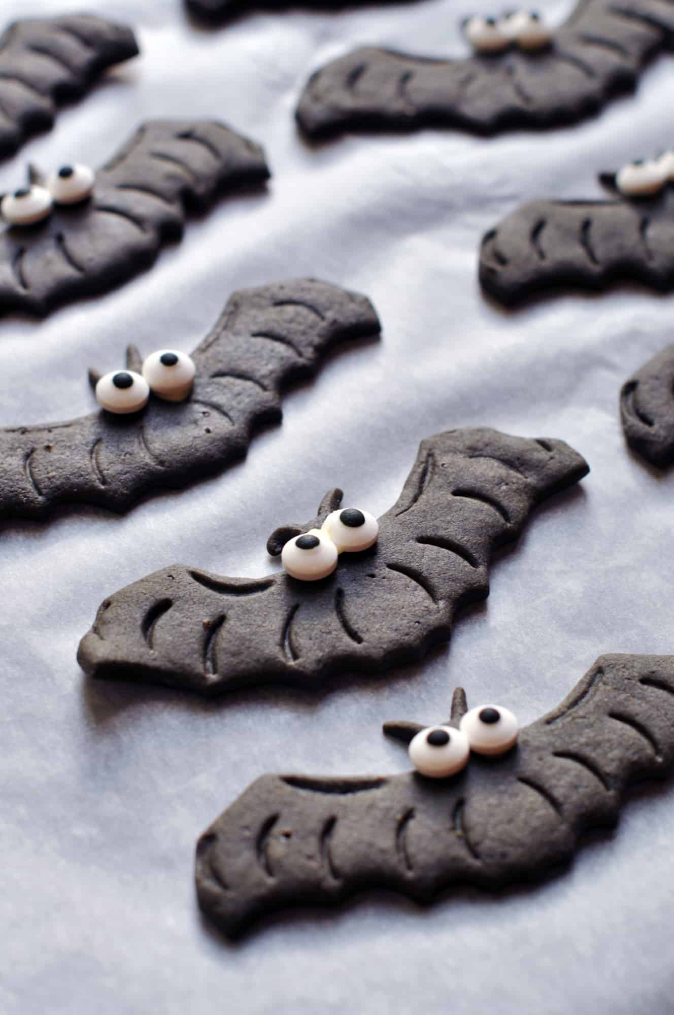 Spooky Black Bat Halloween Cookies