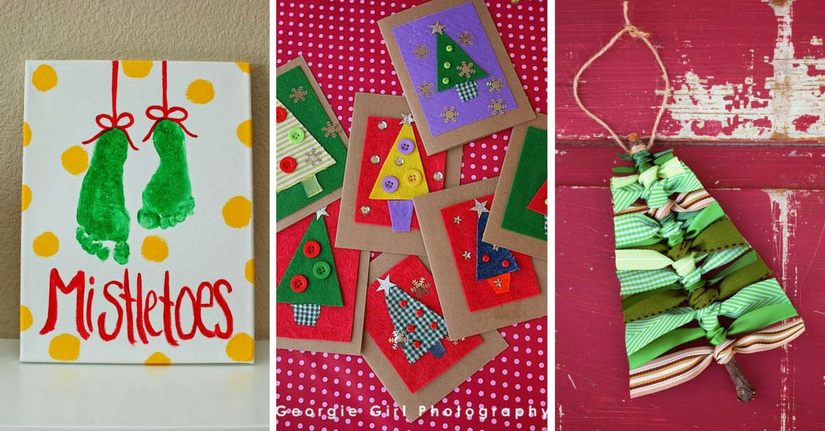 11 Totally Adorable Homemade Christmas Cards for Kids to 