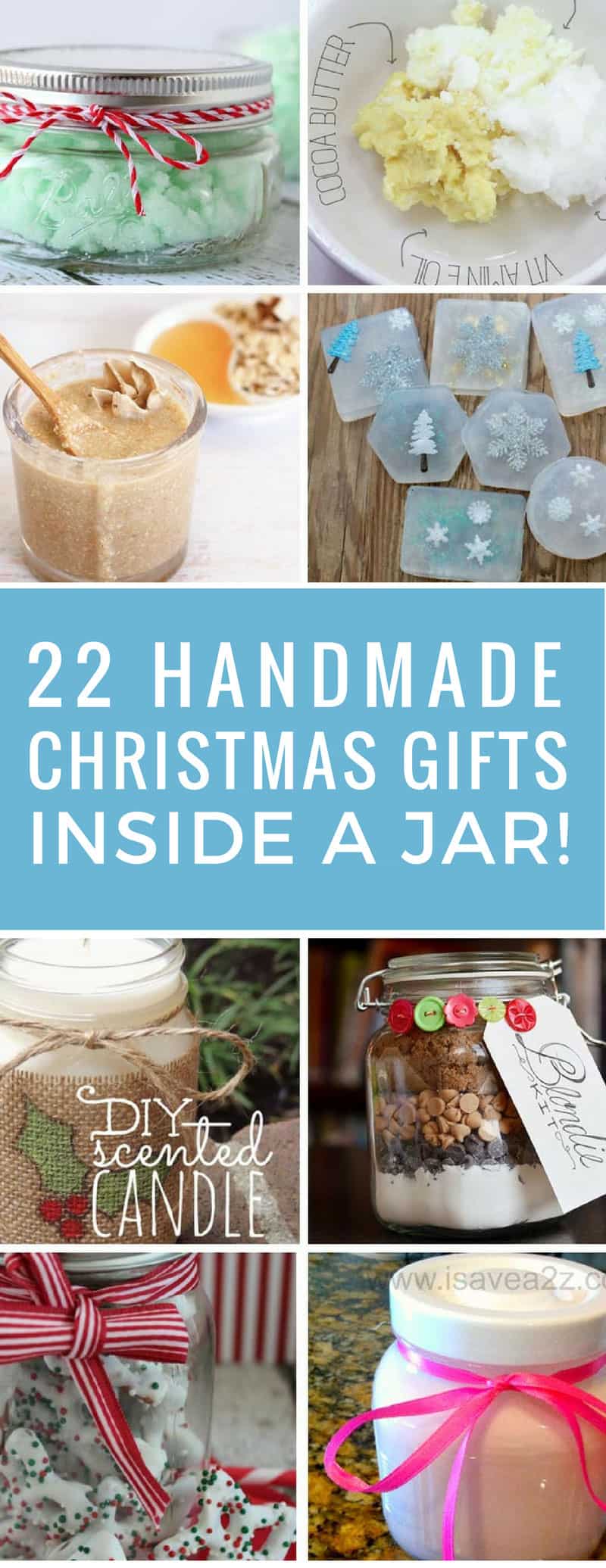 I needed some frugal gift ideas since we're on a tight budget this Christmas and these gifts in a jar were perfect! They're unique and thoughtful so no one will think about how much they cost!