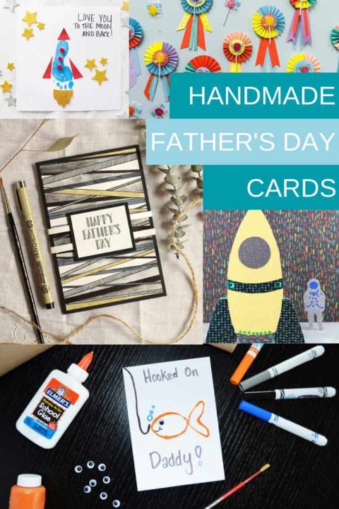 These handmade Father's day cards are fabulous! Don't miss the footprint craft that's perfect for dad's first Father's Day!