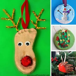 Oh my goodness these hand and footprint crafts for Christmas ornaments are so adorable! Thanks for sharing!