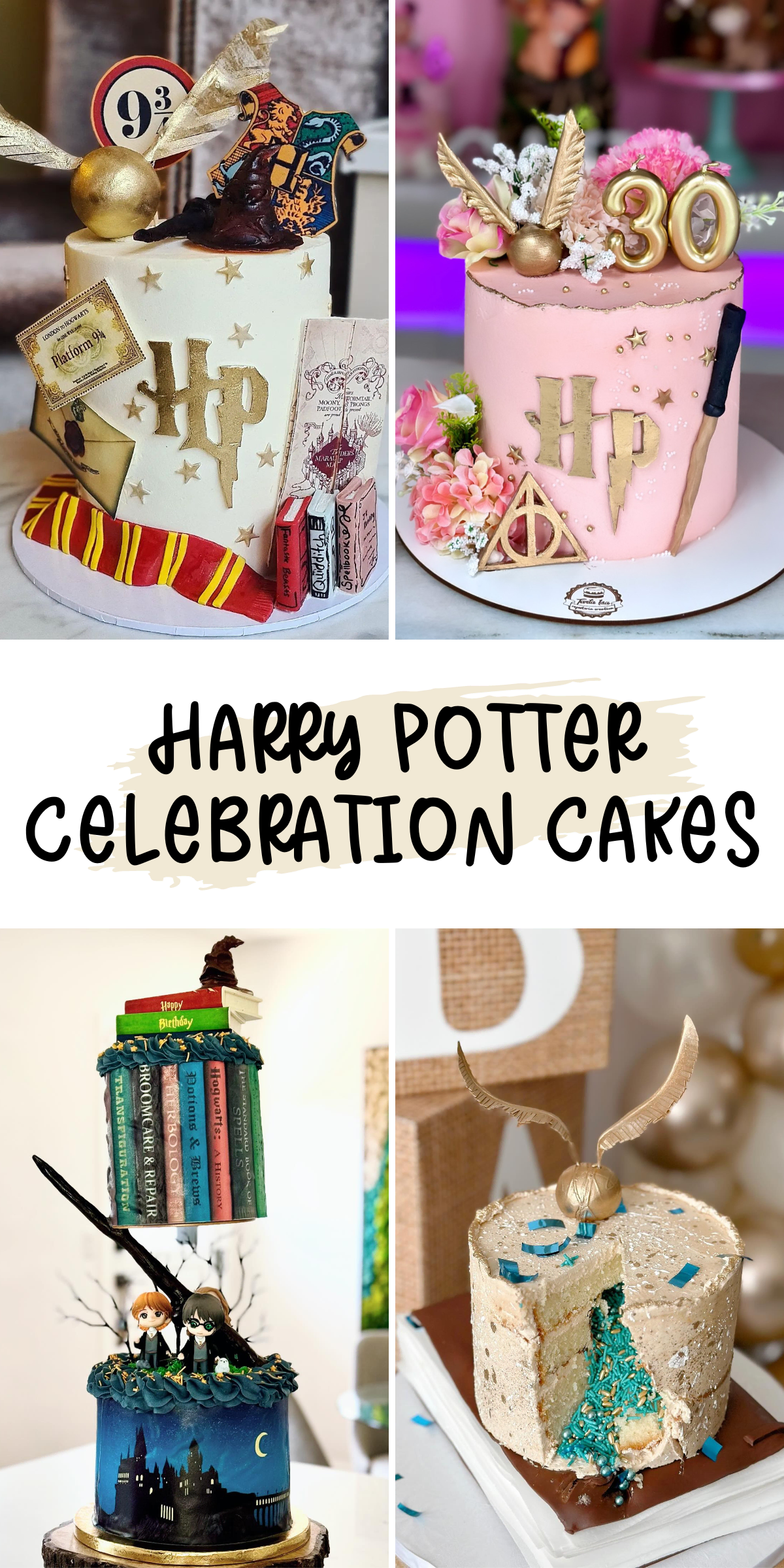 Magic meets cake artistry with these stunning Harry Potter-themed creations! Whether it's a birthday or wedding, these cakes bring the wizarding world to life. ⚡🍰