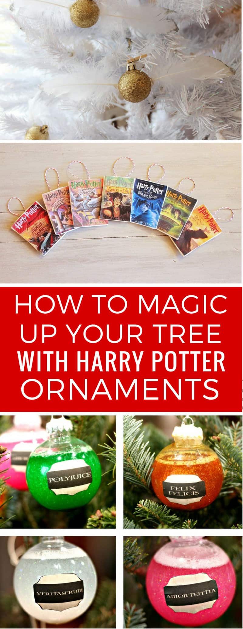 DIY Harry Potter Christmas Ornaments {that'll magic up your tree!}