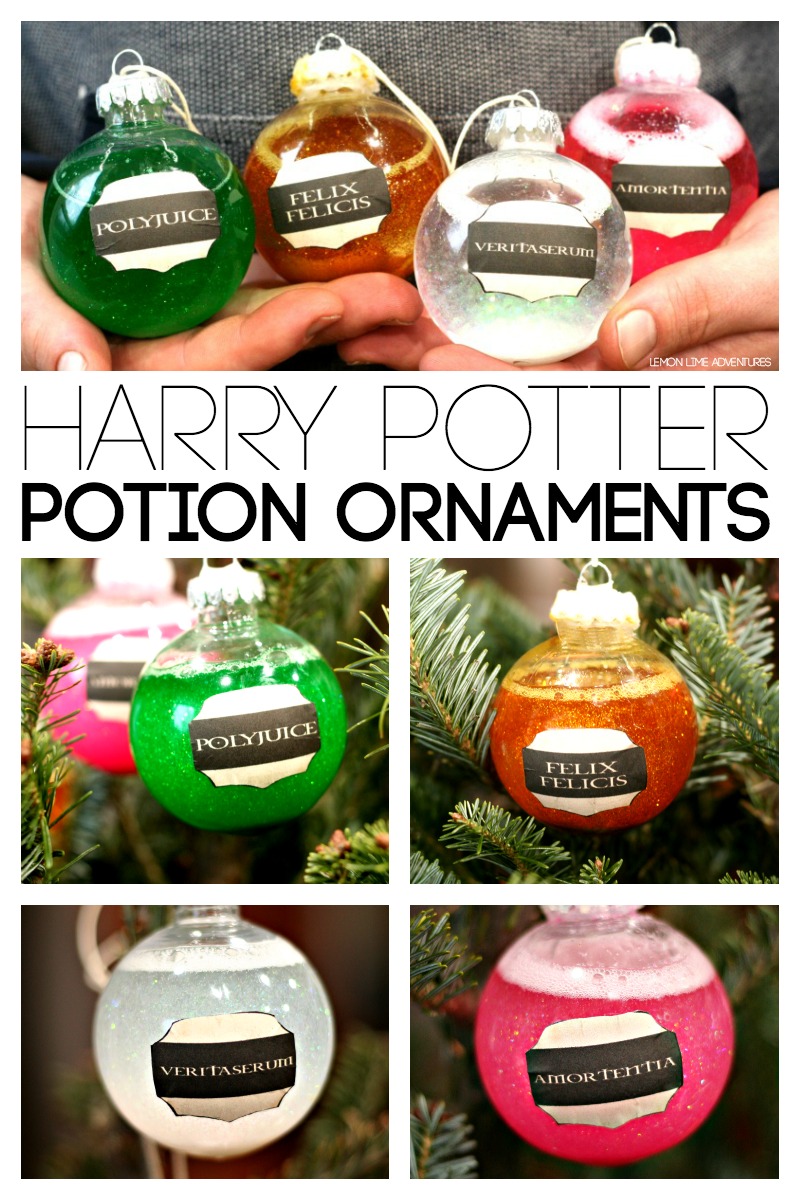 How amazing are these potion ornaments? They will look amazing twinkling away on the tree, I think the Polyjuice on is my favourite!