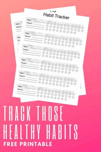 Track These Four Healthy Habits with Your Free Habit Tracker Printable