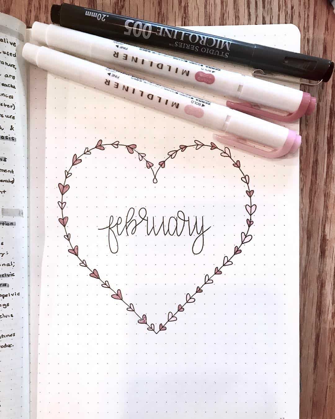 Heart Doodle February Cover Page