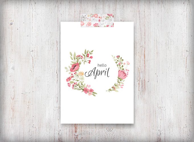 Free April Cover Page Bullet Journal Printables to Welcome the Spring!