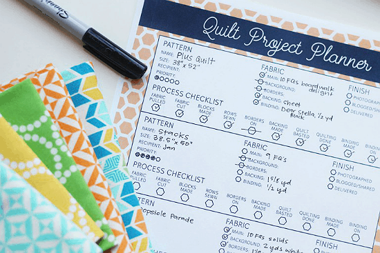 Keep track of the details of each quilting project