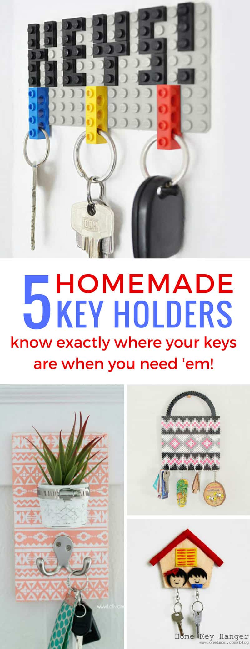 These homemade key holder DIY ideas are just what I need to keep my keys safe and sound!
