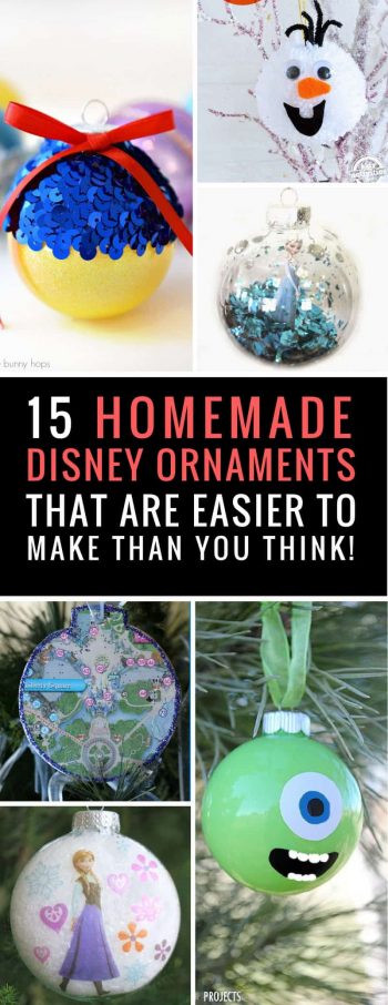 DIY Disney Inspired Ornaments {Add some magic to your Christmas tree!}