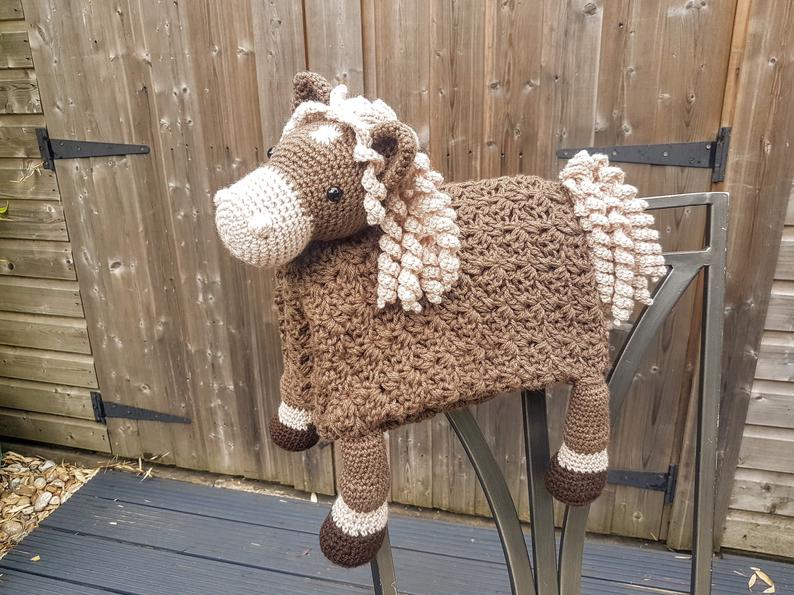 Horse Crochet Blanket Pattern
