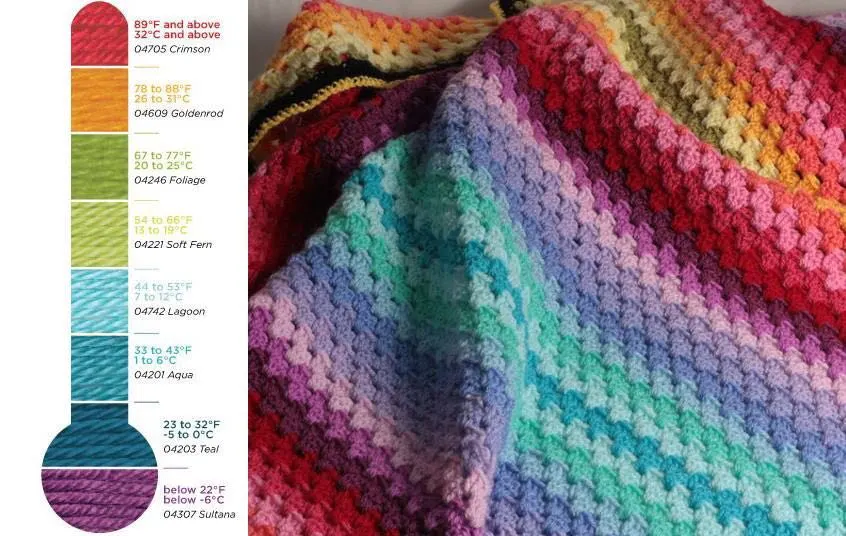 15 Beautiful Temperature Blanket Crochet Pattern Ideas for 2024