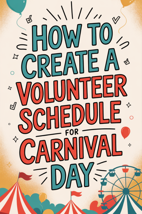 Planning a school carnival? This guide helps you break down time slots, booth roles & communication so your event runs like a dream. #SchoolCarnivalTips #PTAplanning #EventVolunteers #FundraisingHelp