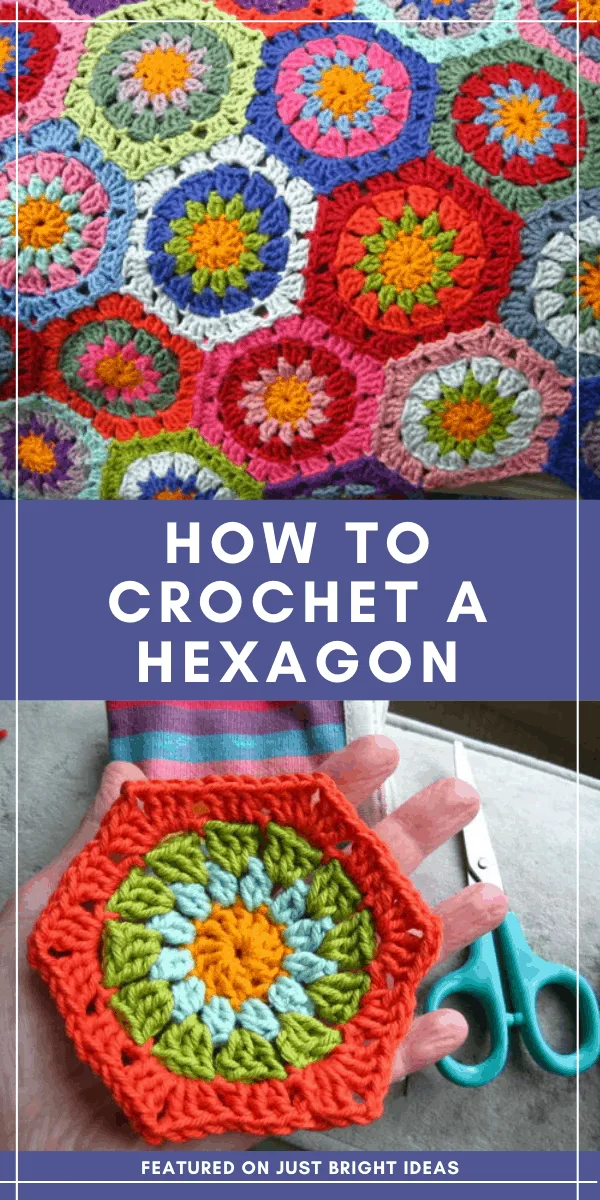 Have you ever crocheted a hexagon before? This free pattern is super easy to follow and you can make fun projects like shawls and tote bags!