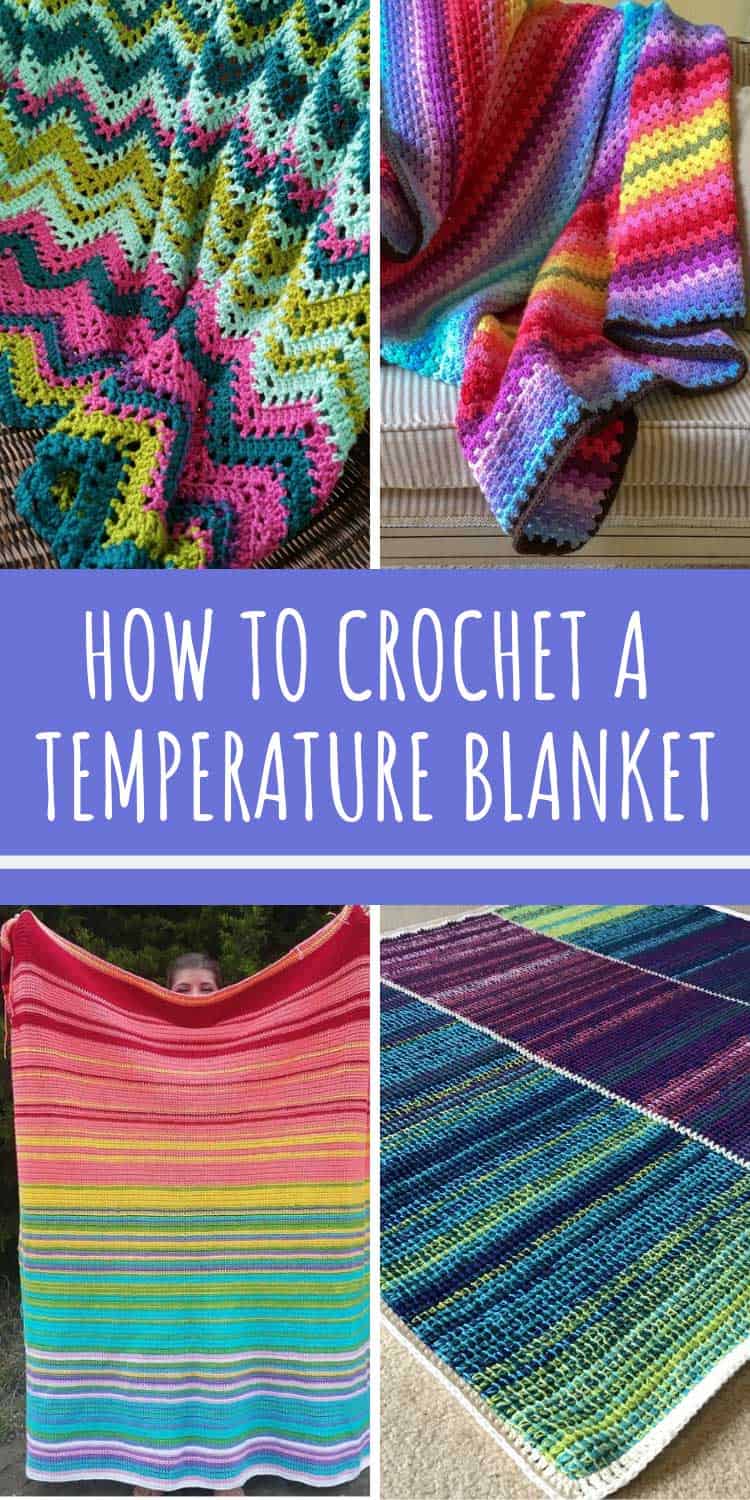 TEMPERATURE BLANKET Crochet Pattern Color Chart Historical