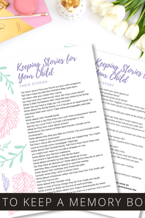 Keeping a memory book is a simple way to document your child's story as they grow up. It becomes a treasured gift that you can share with them when they are older. Find out how simple it is to get started.
