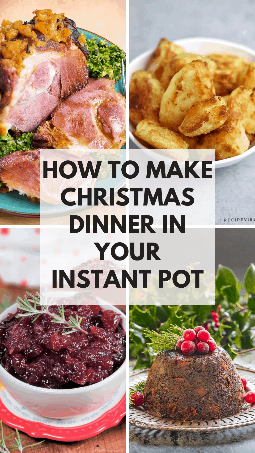 This year take it easy in the kitchen by letting your Instant Pot take care of Christmas dinner! So quick and easy!