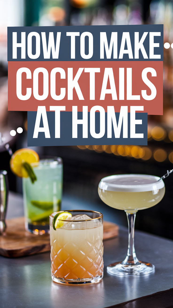 How to Mix Cocktails at Home: Easy Tips for Beginners 🥄🍸 This step-by-step guide will help you confidently shake, stir, and pour your favorite cocktails right at home. Cheers! 🥂✨ #HomeBartending #CocktailTips #Mixology