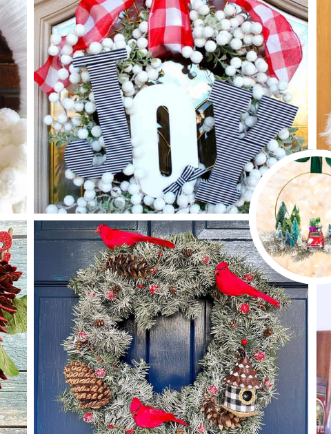 Spruce up your front door with these 10 creative DIY Christmas wreaths! Perfect for adding a personal touch to your holiday decor this season.