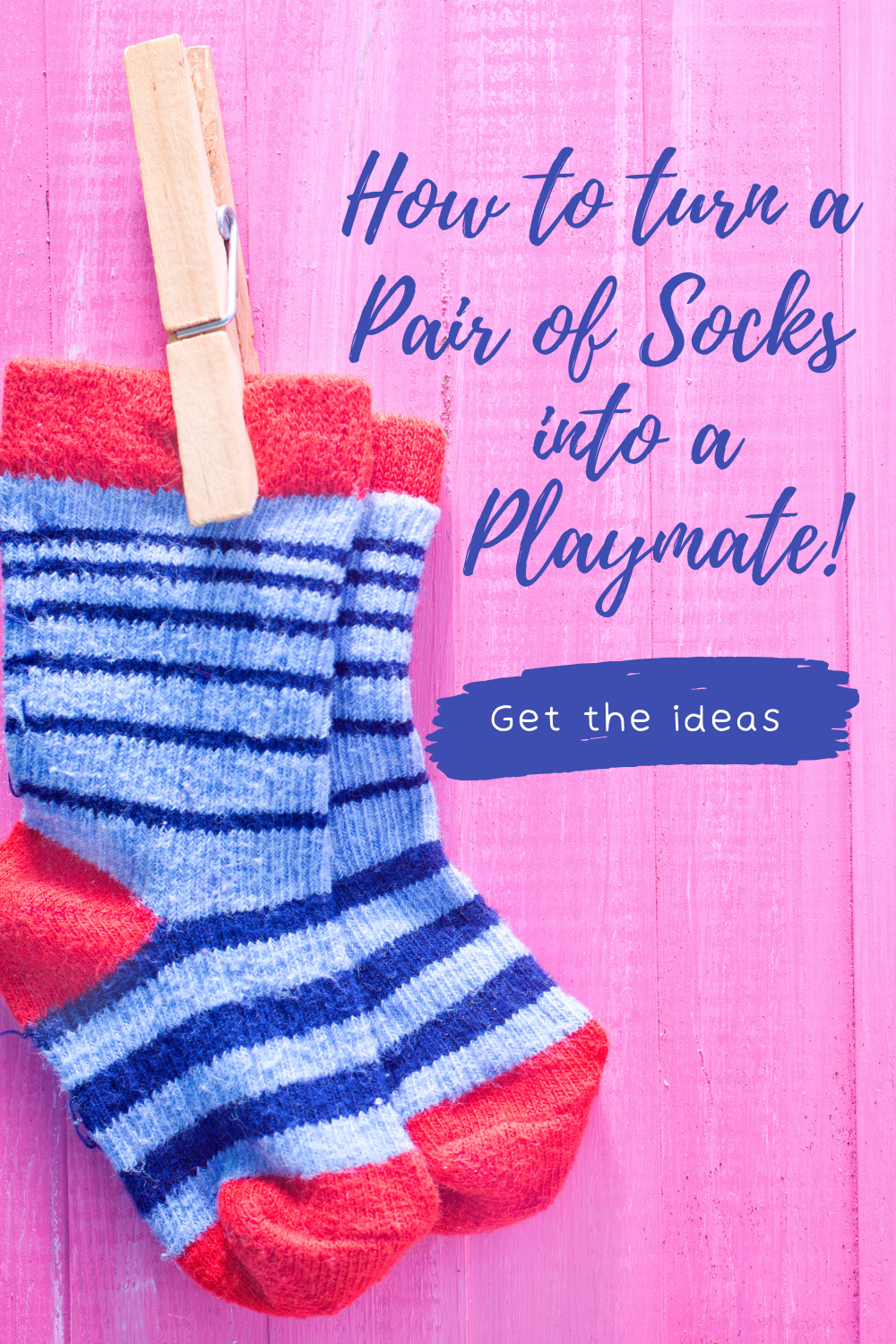 How to turn a pair of old socks into a playmate