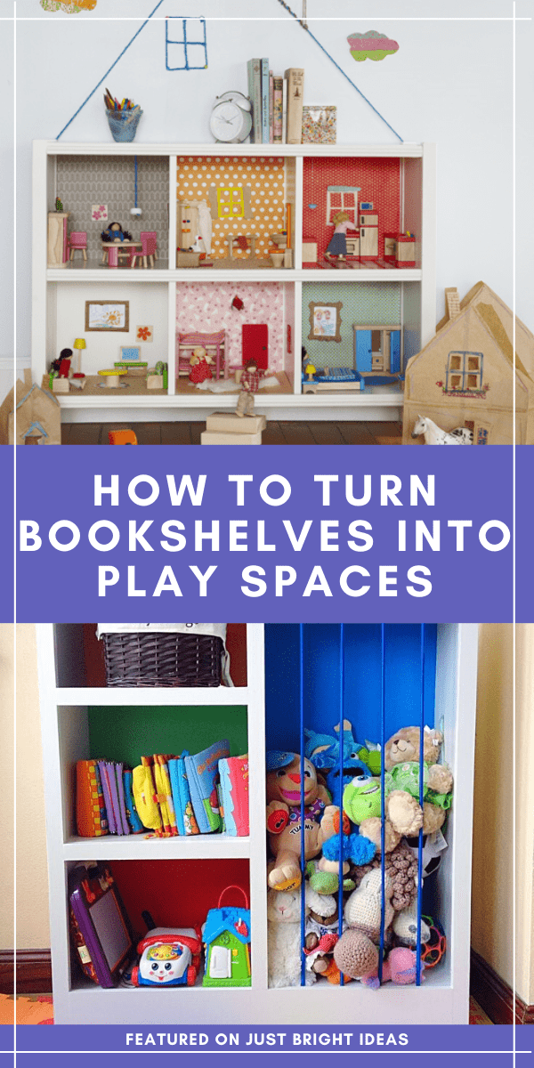 Find out how to upcycle an old bookshelf into a doll's house or sand pit for your child