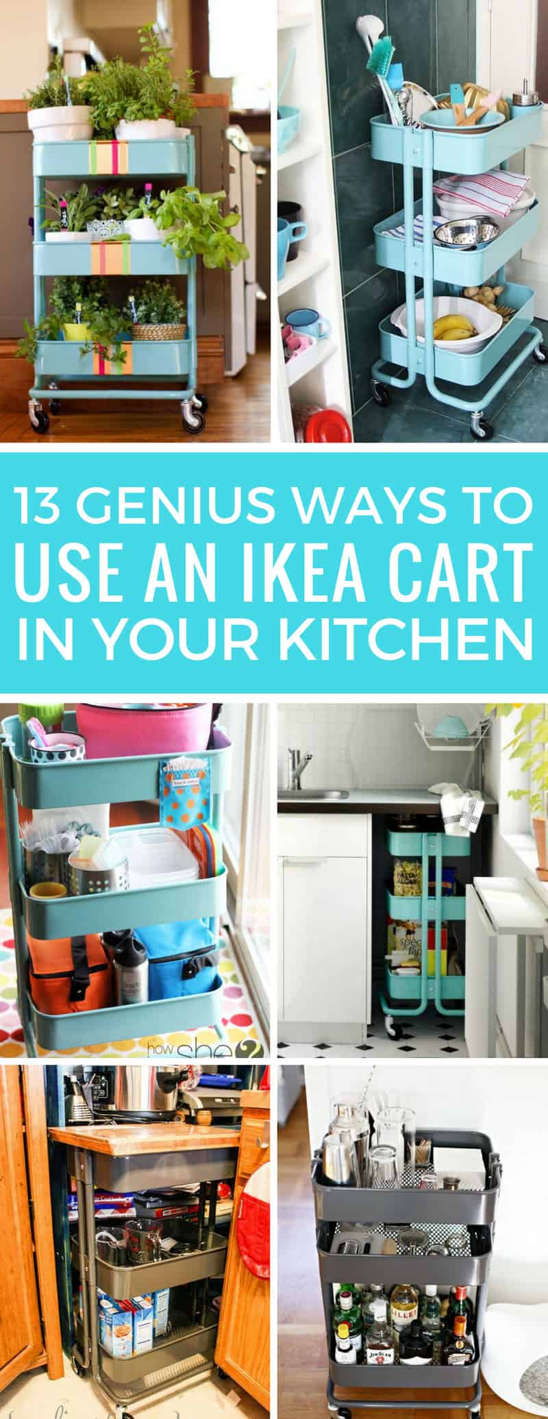 Who knew there were so many GENIUS ways to use the IKEA Raskog cart in the kitchen! I might need to buy two!