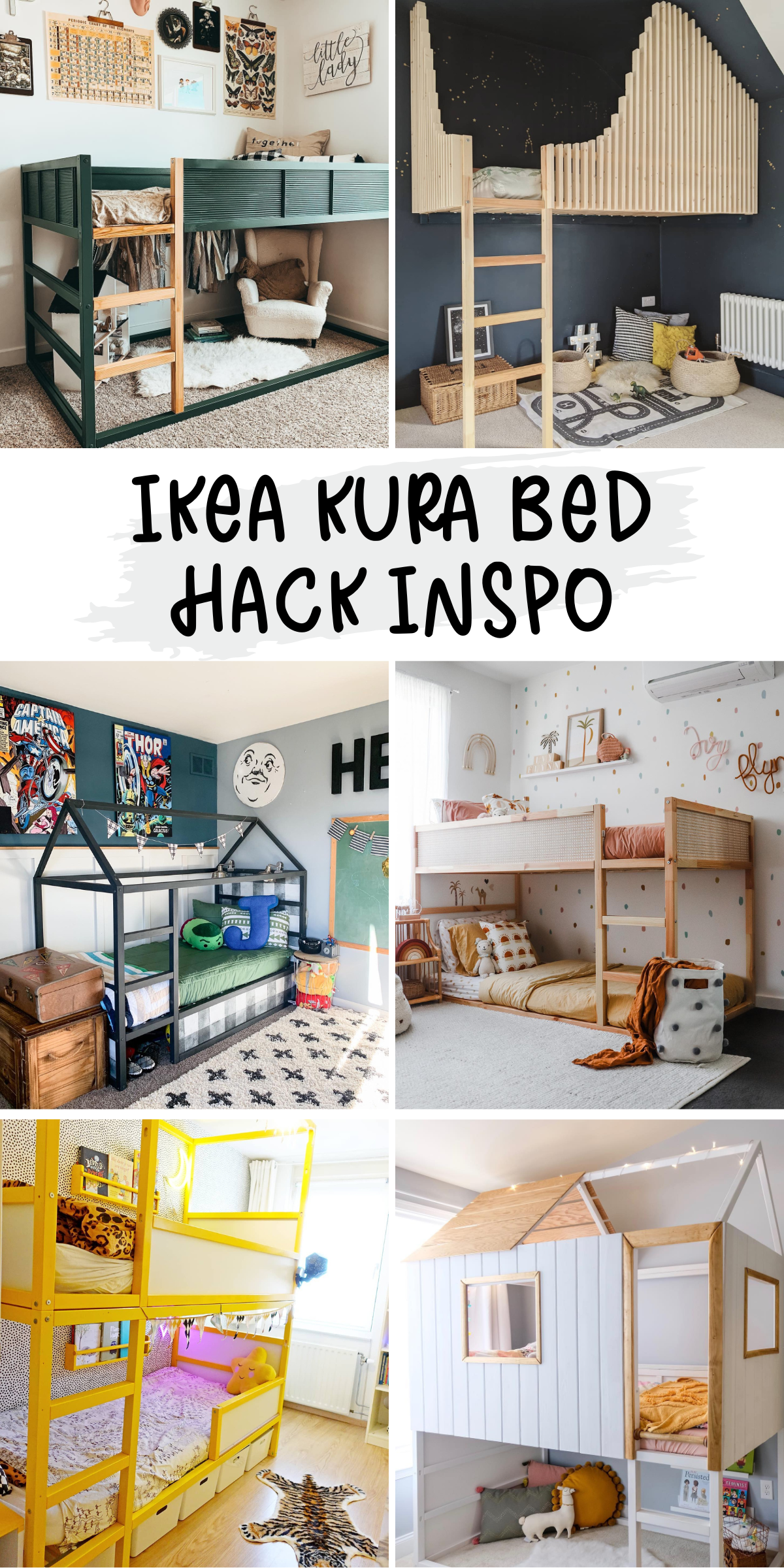 Discover four amazing ways to set up the versatile IKEA Kura bed! From a Montessori floor bed for toddlers to a cozy bunk bed with a reading nook, this post is packed with inspiration. Perfect for parents looking to maximize space and style in their kid’s room. #IKEA #KuraBed #KidsRoomDecor #RoomMakeover #DIY