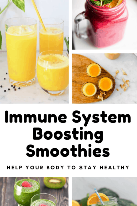 These immune system boosting smoothies are just what you need to keep your body healthy during a flu outbreak #flu #smoothies #immunesystem #coronavirus