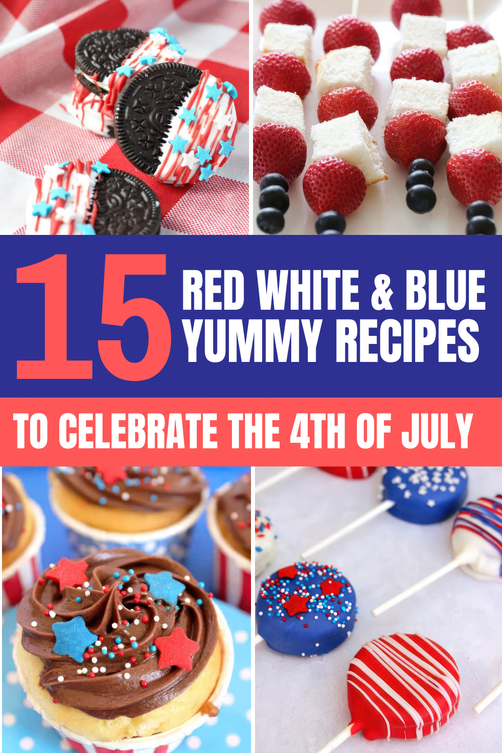 Add some patriotic flair to your holiday with these fun and easy recipes! Perfect for kids, these red, white, and blue dishes are sure to be a hit. Click to check out all the festive foods! 🍉🍧🎉

