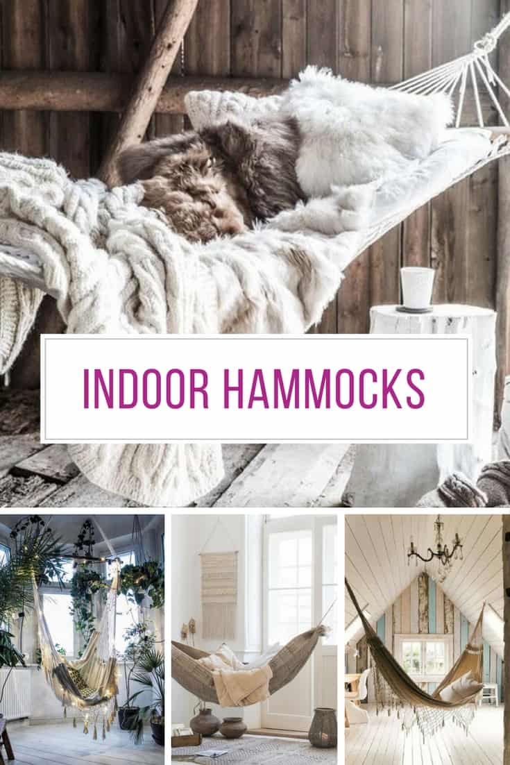 So many amazing indoor hammock ideas here!